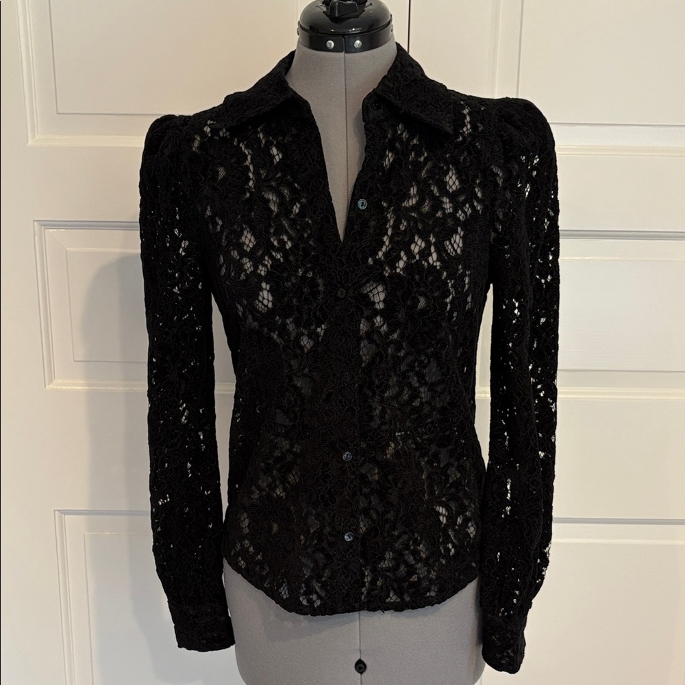 L’AGENCE lacy blouse